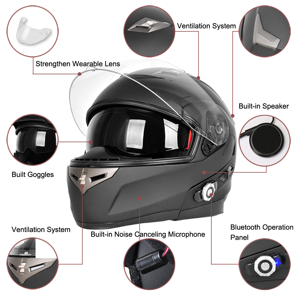 Freedconn motorcycle bluetooth discount helmet